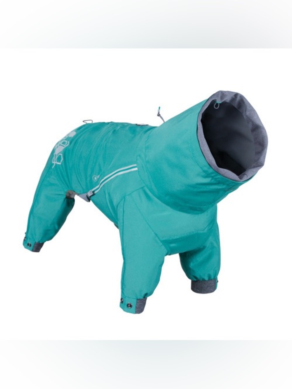 NWT Hurtta Mudventure Eco Dog Overall Raincoat Playsuit Peacock 35M / 14M